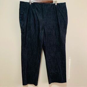 Talbots Southampton Pant dark Chambray blue size 18w nwt